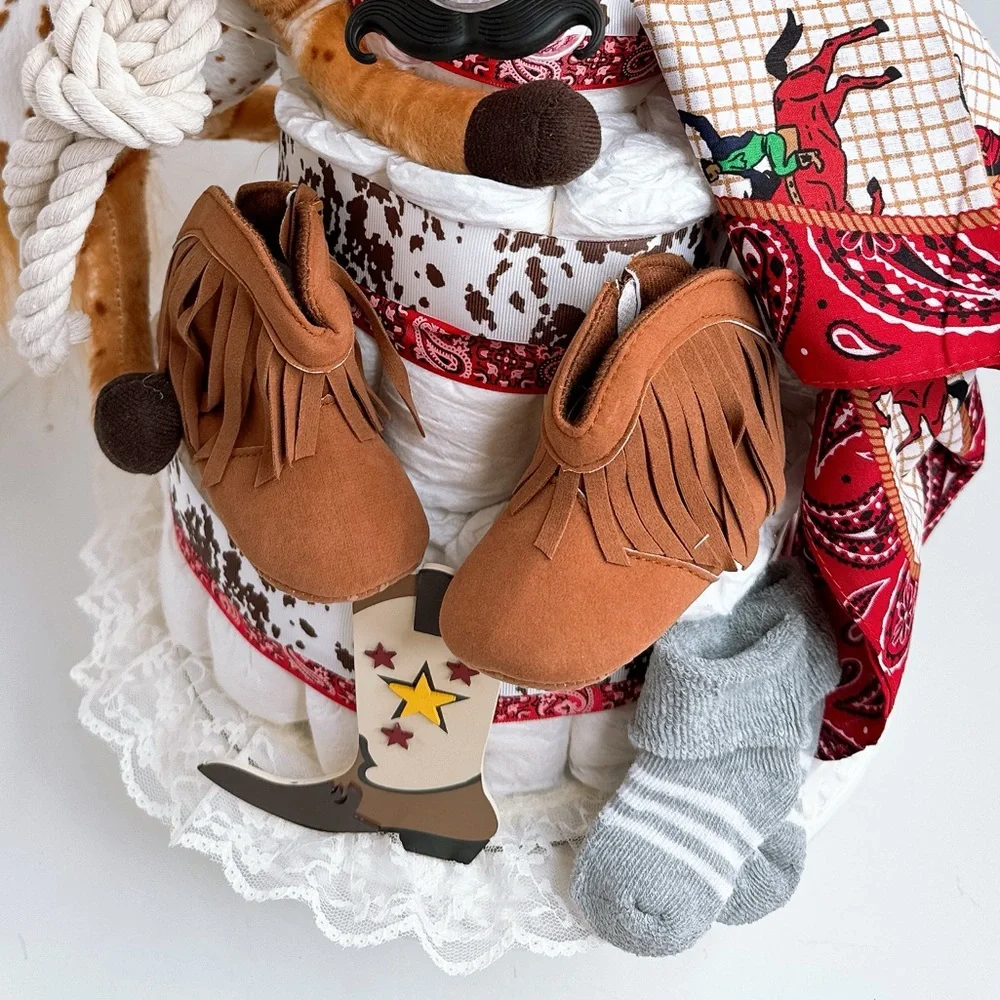 Wild West Cowboy Diaper Cake